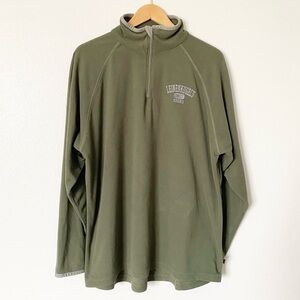 Leinenkugel Beer Embroidered Quarter Zip Sweatshirt Men’s XL Olive Green Brewery